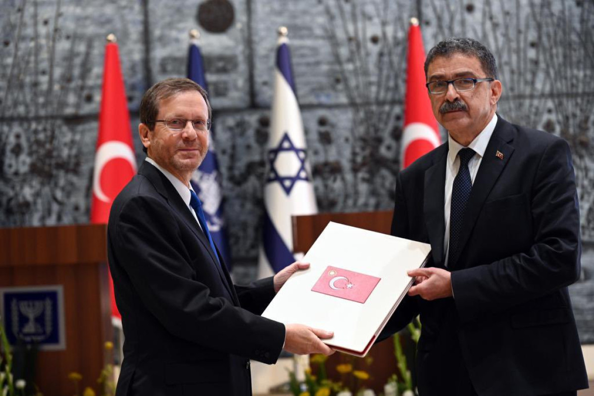 İsrail Prezidenti Türkiyə səfirini qəbul etdi