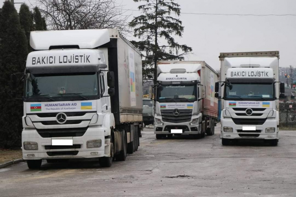 Azərbaycanın göndərdiyi yardım Ukraynaya çatdırıldı