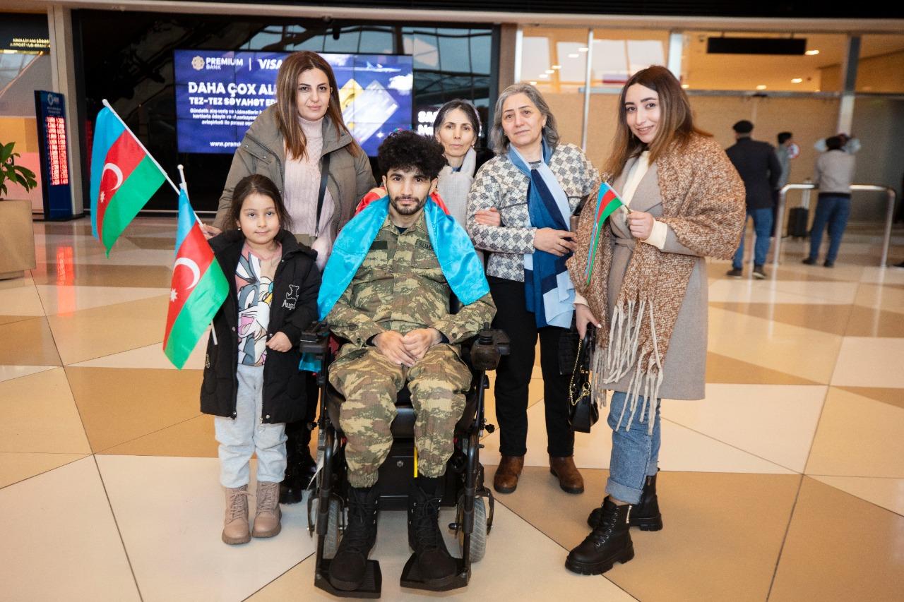 Qazimiz sağalaraq Vətənə qayıtdı - FOTO
