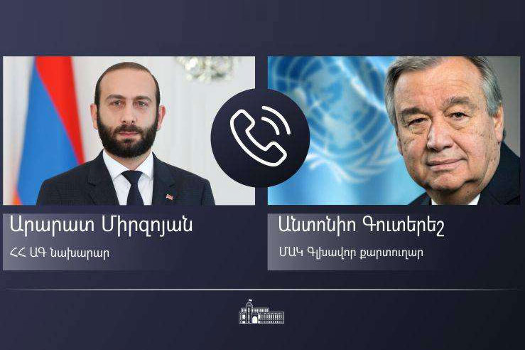 Mirzoyan Quterreşlə Laçın yolunu müzakirə etdi