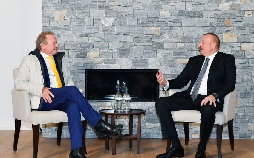Prezident Davosda daha bir görüş keçirdi  - YENİLƏNİB 