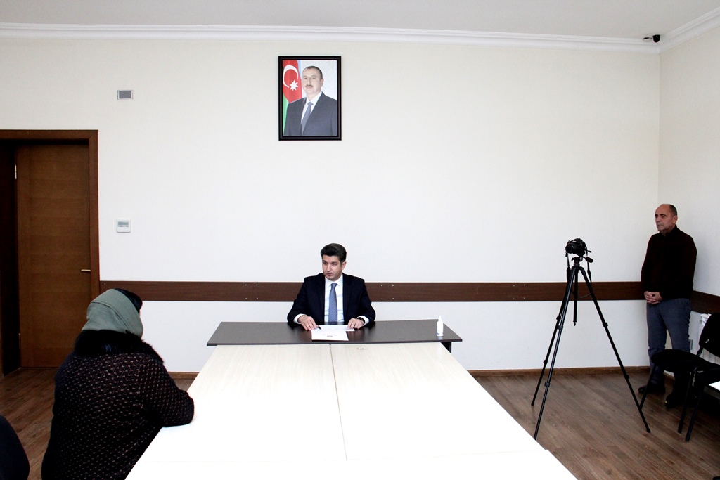 Naftalanda növbəti vətəndaş qəbulu keçirilib