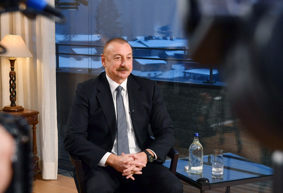İlham Əliyev Çin televiziyasına müsahibə verdi
