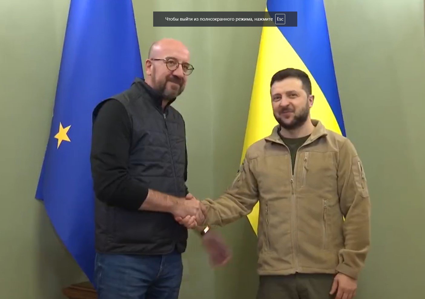Şarl Mişel Zelenski ilə görüşdü