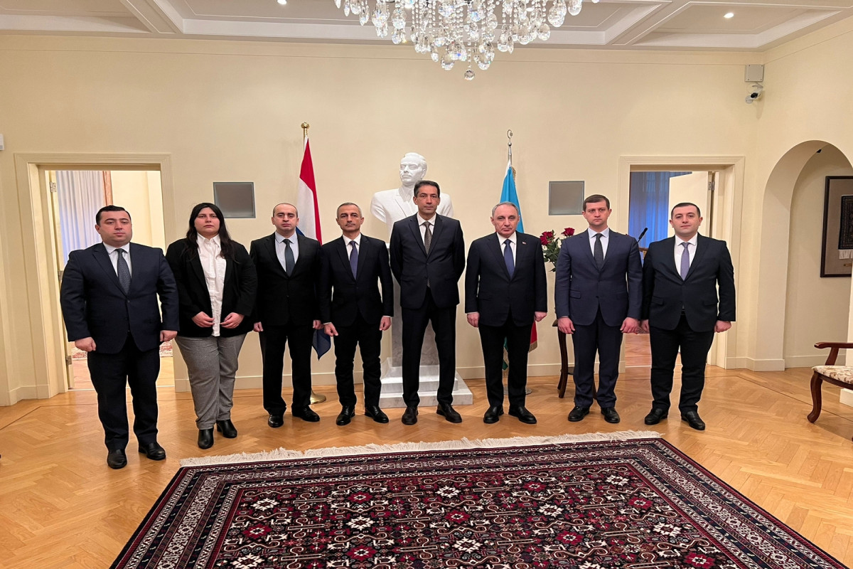 Kamran Əliyev Haaqada səfərdə olub - FOTO