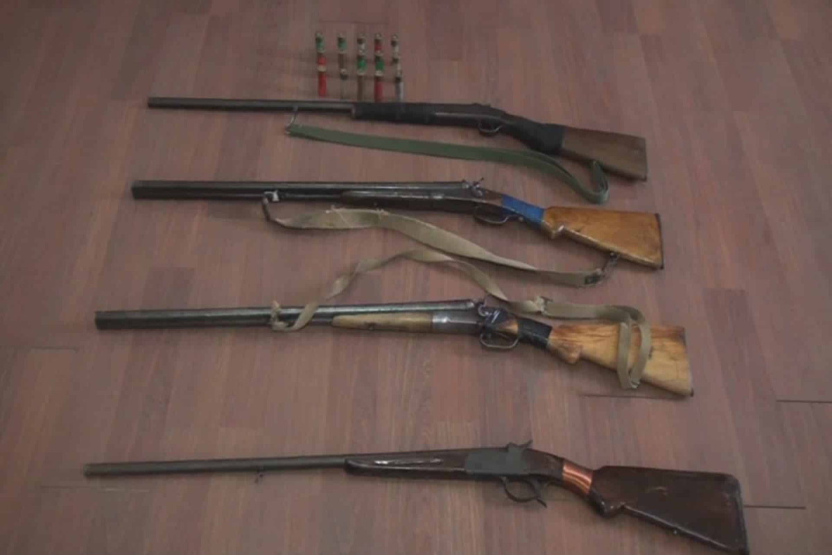 Vətəndaşlardan sənədsiz tüfənglər götürüldü