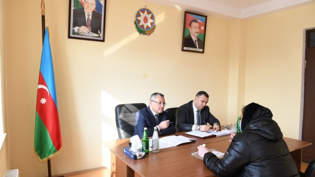 Rövşən Rzayev Yevlaxda vətəndaşları qəbul etdi - FOTOLAR