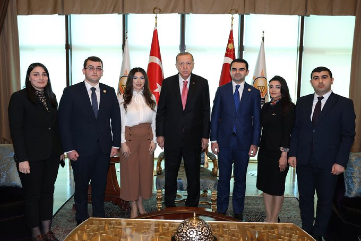YAP Gənclər Birliyinin sədri Ərdoğanın qəbulunda