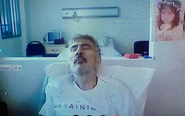 Saakaşvili tanınmaz halda - Yeni görüntülər