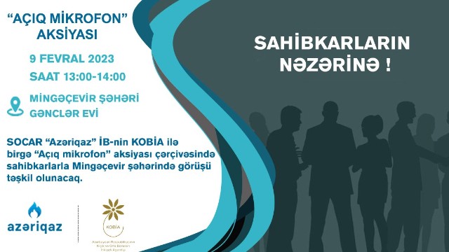 Sahibkarlarla növbəti görüş Mingəçevirdə keçiriləcək