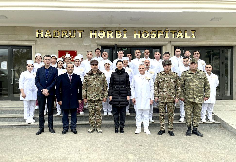 Ombudsman Hadrutda hərbçilərlə görüşüb - FOTO