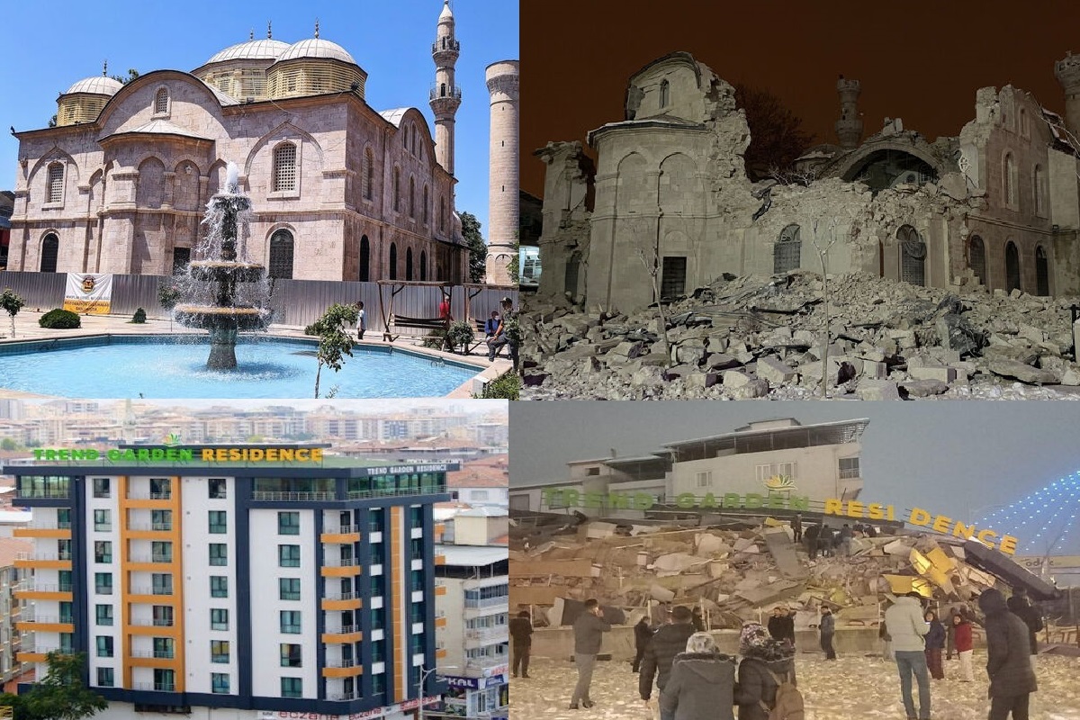 Əvvəl və sonra: Türkiyədəki zəlzələnin şəkillərlə müqayisəsi - FOTOLAR