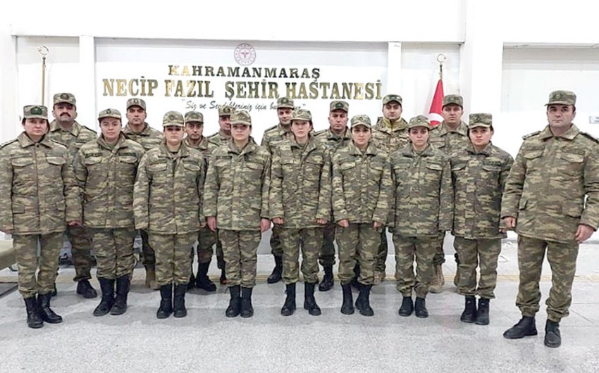 Hərbi tibb personalımız Kahramanmaraşda