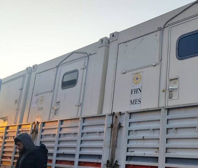 FHN Kahramanmaraşda mobil səhra hospitalı quraşdırır