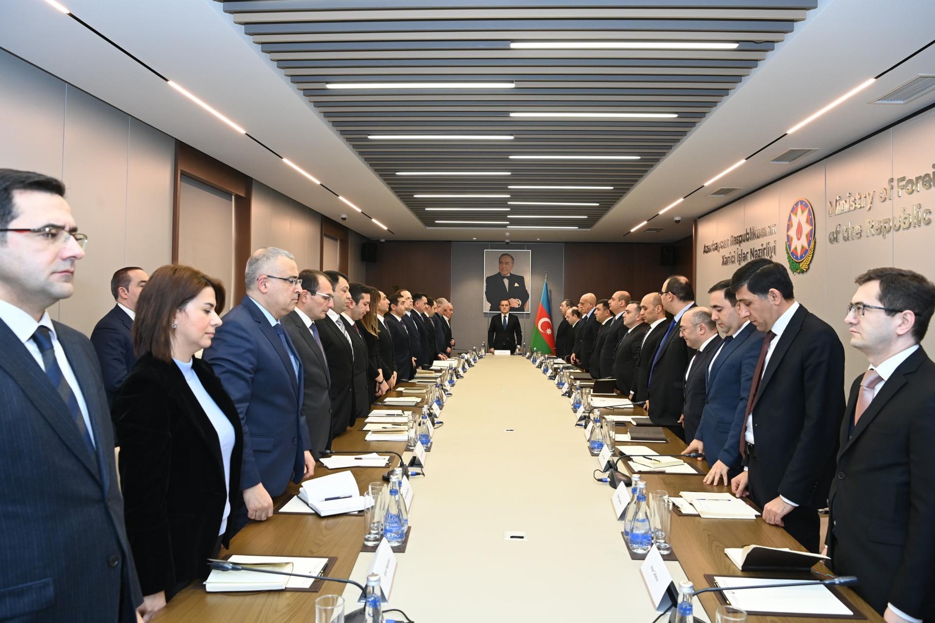 Ceyhun Bayramov kollegiya iclası keçirdi - FOTO