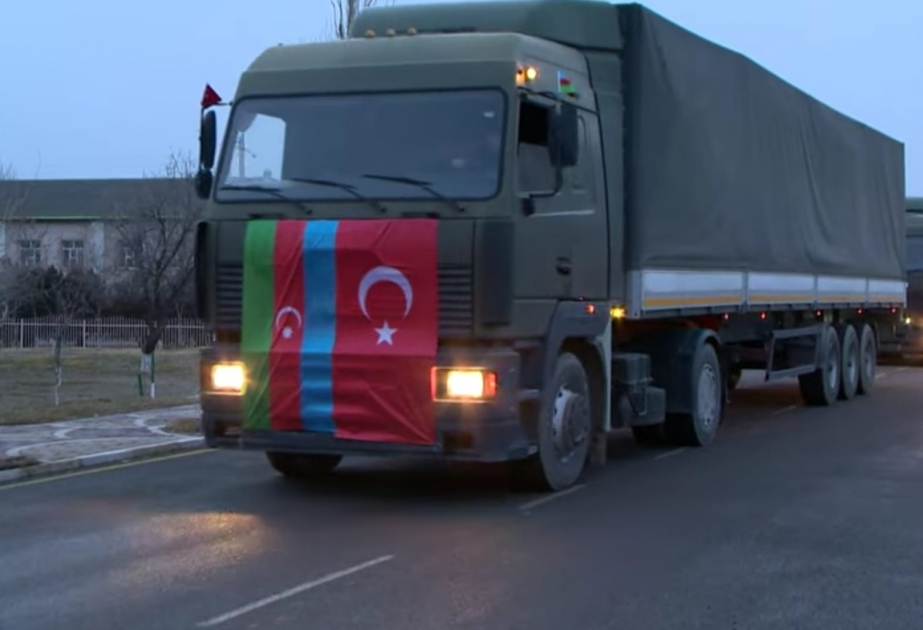Naxçıvandan Türkiyəyə 12 TIR yardım yola salındı