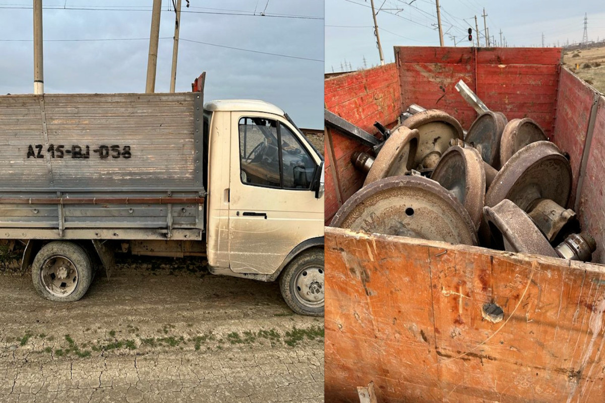 Dəmir yolu stansiyasından oğurluq - FOTOLAR