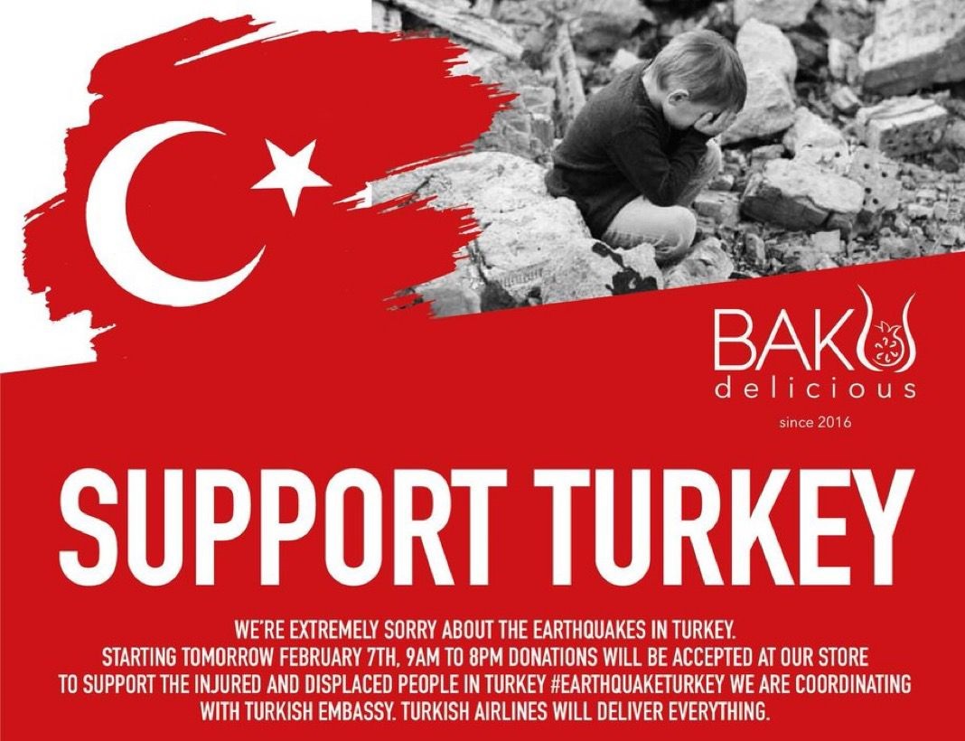 ABŞ-dakı azərbaycanlılar Türkiyəyə yardım kampaniyasına başladılar