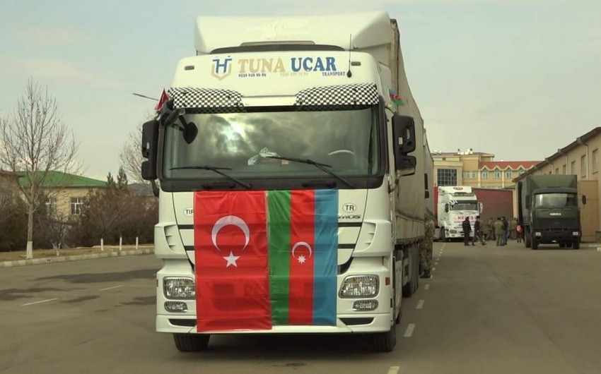 Naxçıvandan Türkiyəyə daha 4 TIR yardım göndərildi