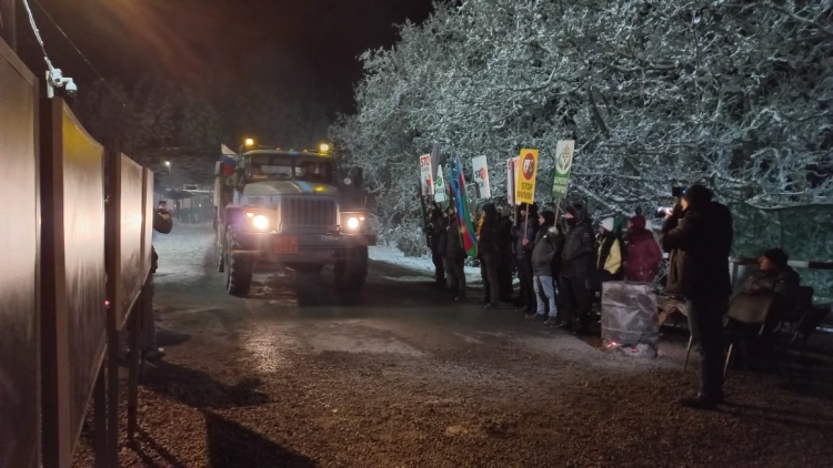 Laçın yolundan 58 maşının keçməsinə şərait yaradılıb 