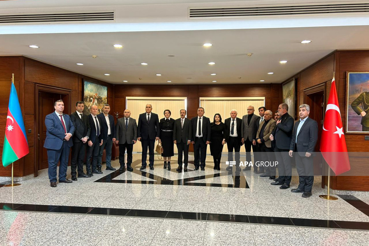Mətbuat Şurası İdarə Heyətinin üzvləri Türkiyə səfirliyində olublar - FOTOLAR