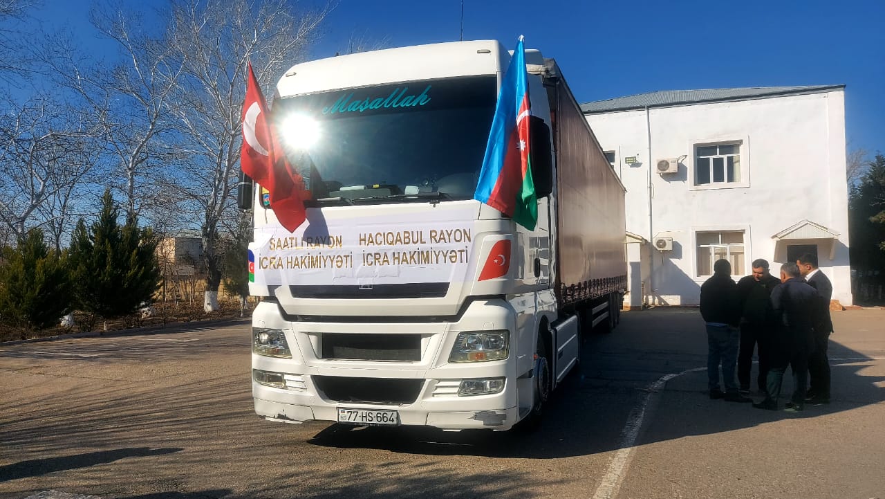 Hacıqabuldan qardaş ölkəyə yardım - FOTOLAR