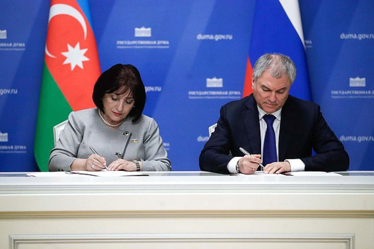 Sahibə Qafarova Moskvada memorandum imzaladı 