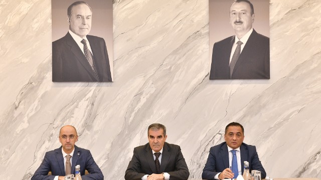 Nazirlikdə “Heydər Əliyev İli” çərçivəsində tədbir keçirildi - FOTOLAR