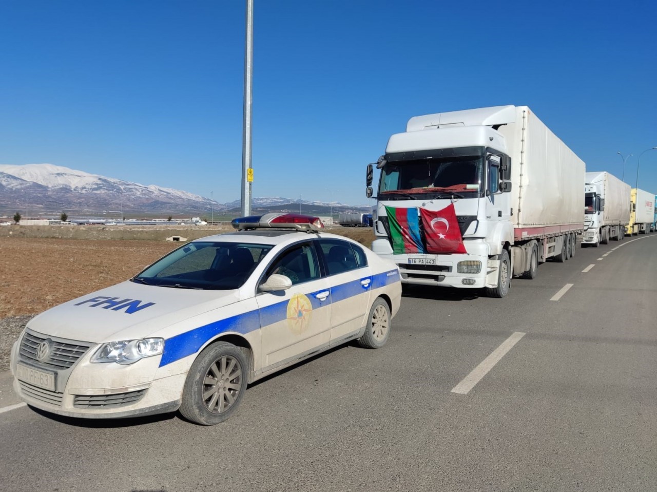 FHN-in növbəti humanitar yardımı Türkiyəyə çatıb - VİDEO