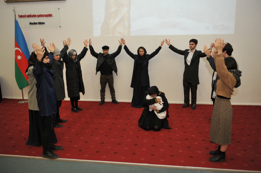 BMU-da Xocalı soyqırımı qurbanları anılıb - FOTOLAR