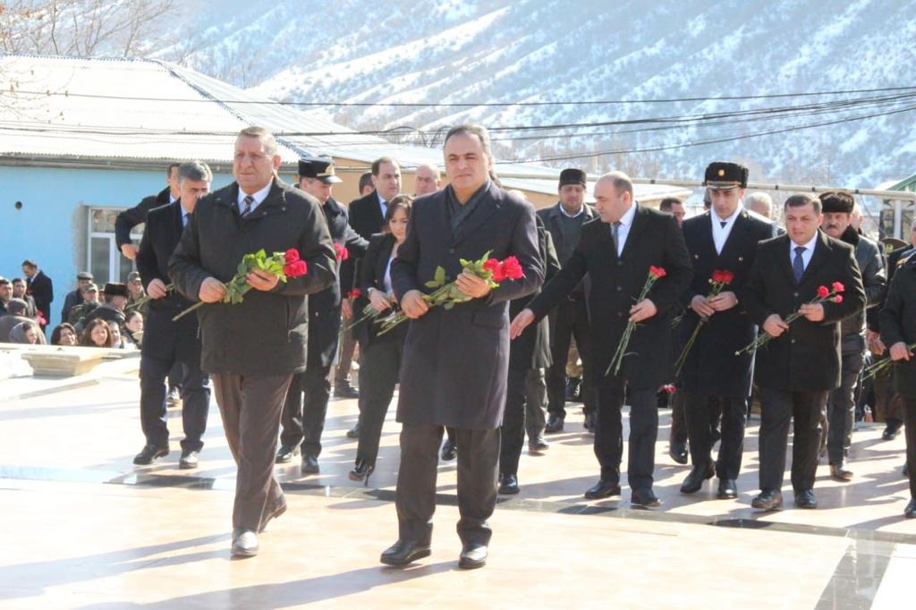 Goranboyda Xocalı qurbanlarının xatirəsi anıldı - FOTOLAR