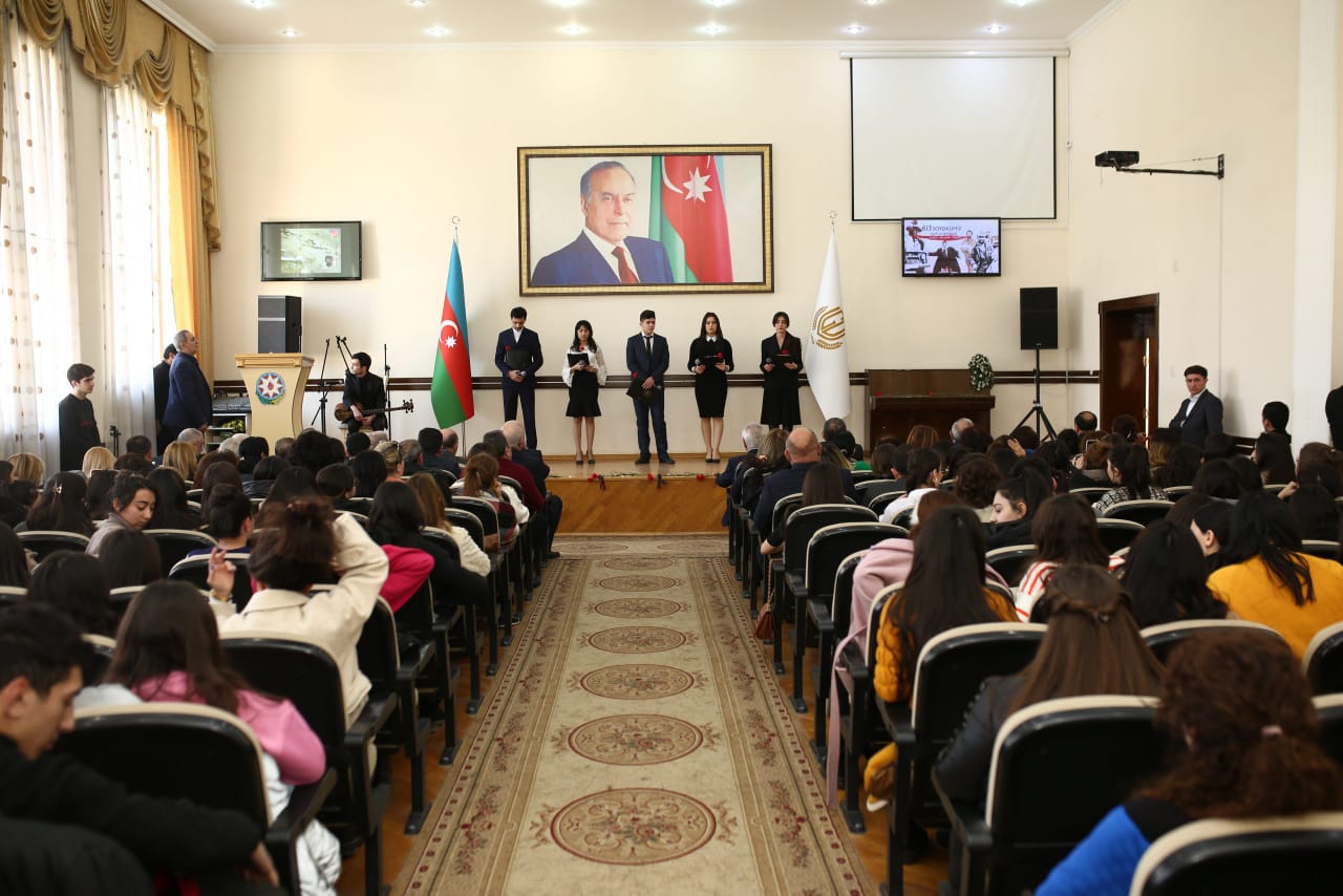 Gəncə Dövlət Universitetində Xocalıya həsr olunan tədbir - FOTO