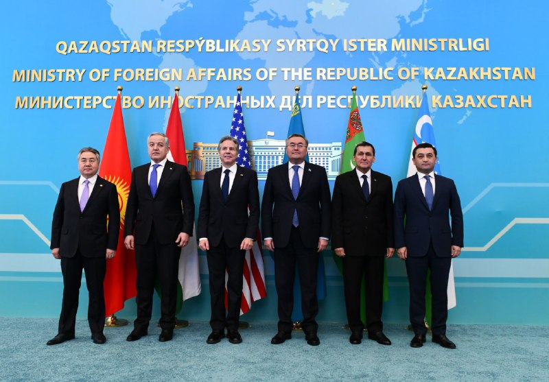 ABŞ və Mərkəzi Asiya ölkələrinin XİN başçıları Astanada TOPLANDI