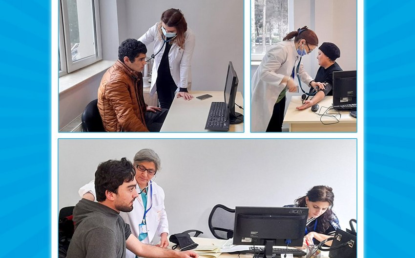 Ağalıya köçürülən ailələr müayinə edilib