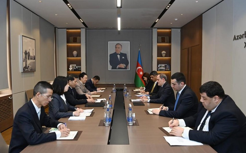 Ceyhun Bayramov Çinin xüsusi nümayəndəsi ilə görüşdü