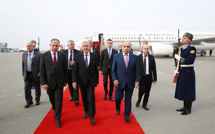 İraq Prezidenti Azərbaycana GƏLDİ