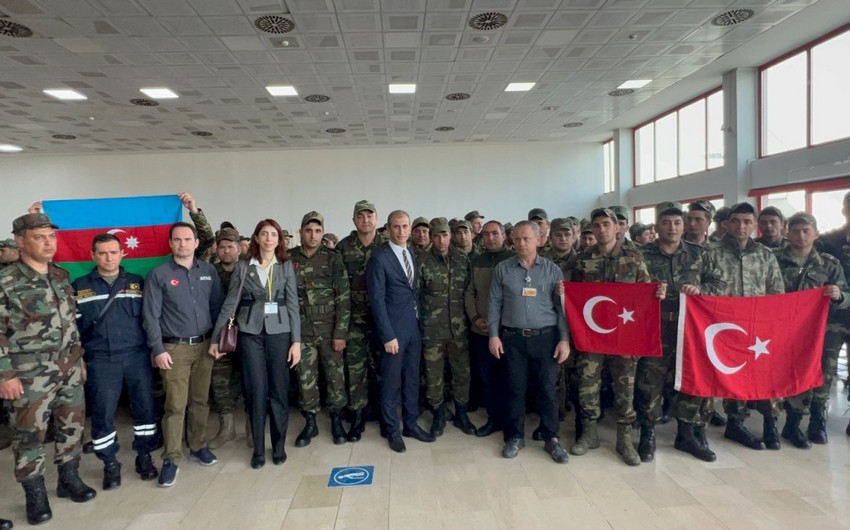 Xilasedicilərimizin növbəti qrupu Vətənə döndü
