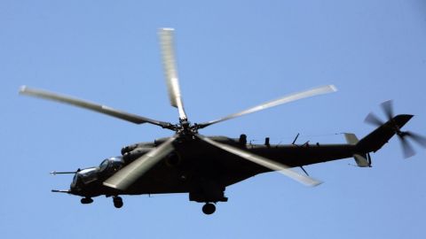Polşada Mi-24 helikopteri qəzaya uğrayıb 