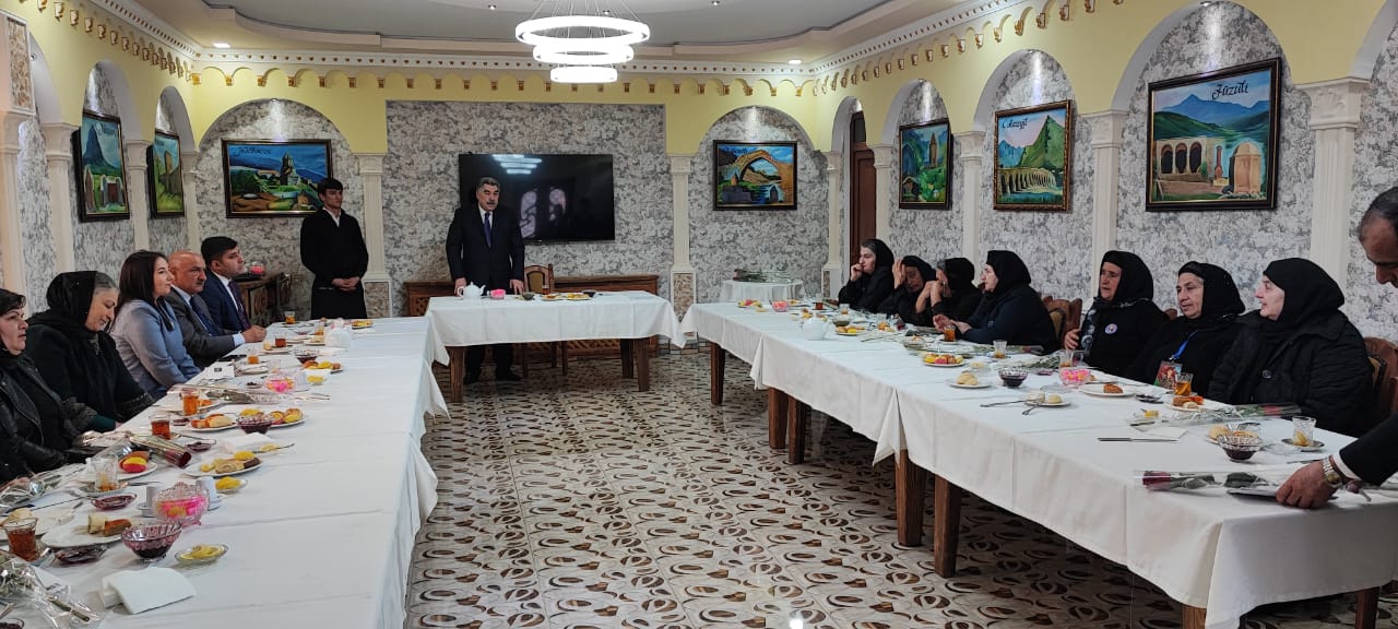 Hacıqabulda Şəhid anaları ilə görüş keçirilib - FOTOLAR