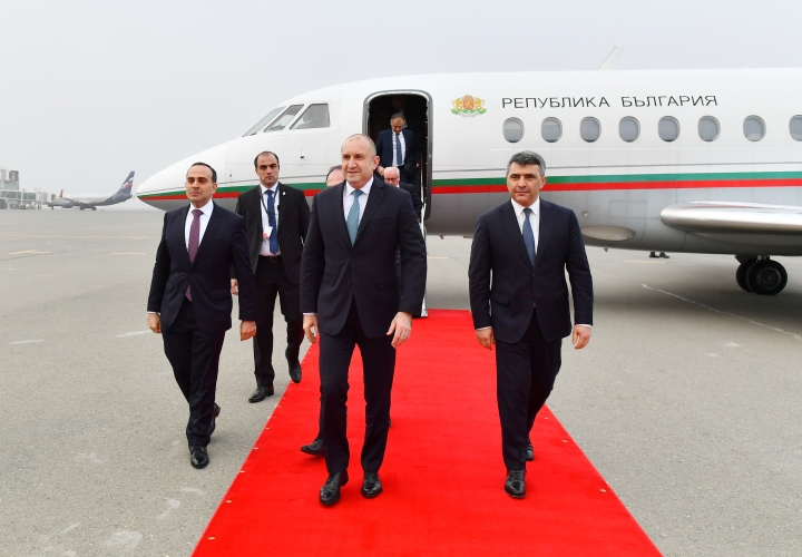 Bolqarıstan Prezidenti Azərbaycana gəldi - FOTOLAR 