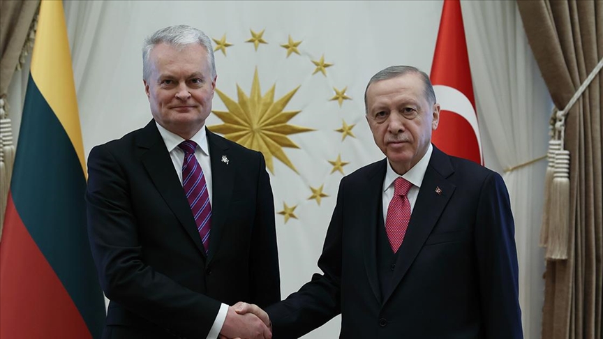 Ərdoğan litvalı həmkarı ilə görüşdü 