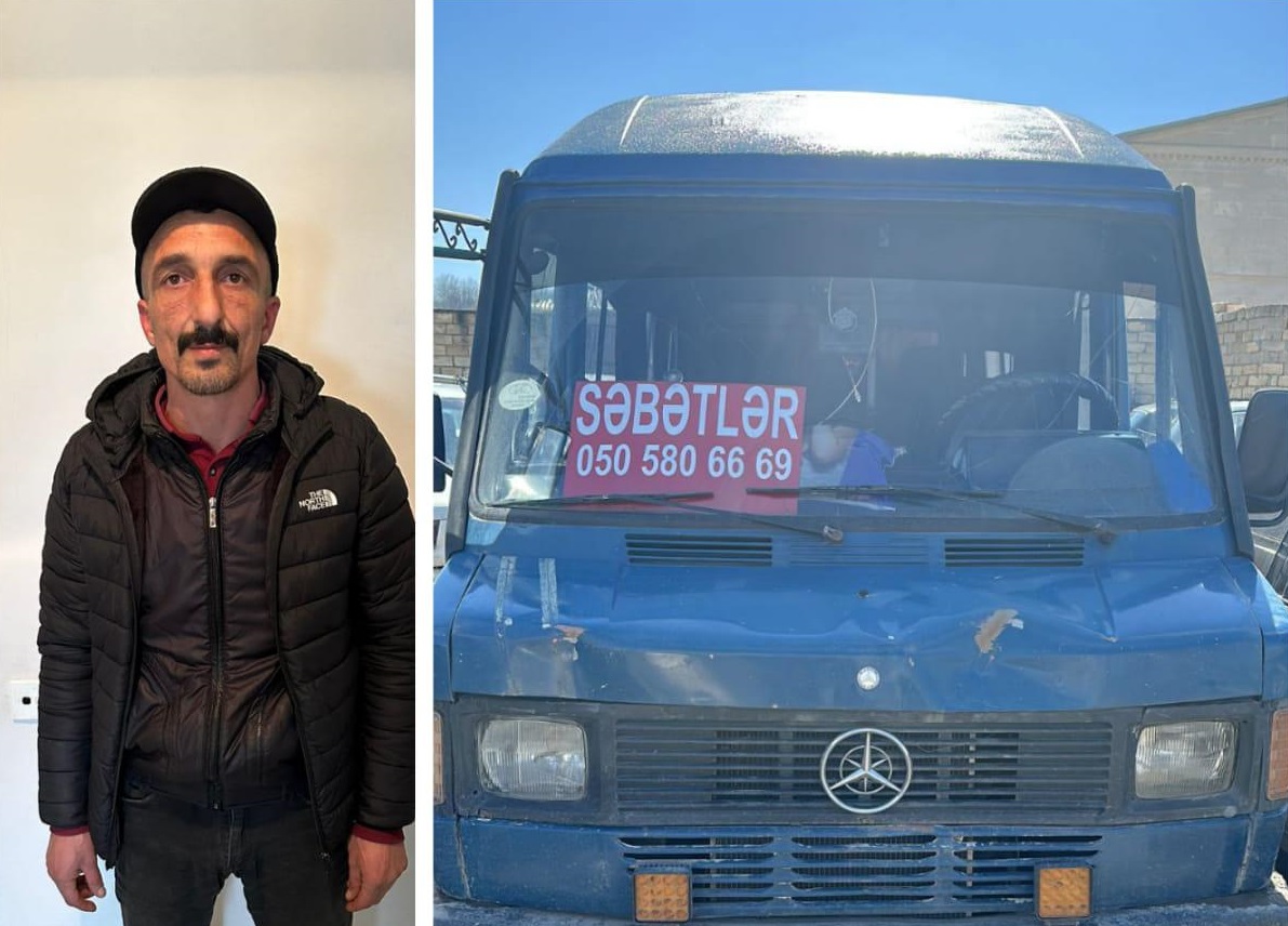 Narkotikin təsiri altında mikroavtobus sürən şəxs tutuldu