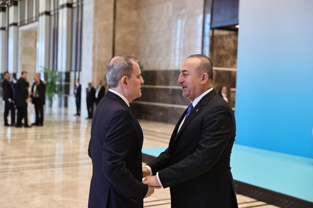 Ceyhun Bayramov Çavuşoğlu ilə görüşdü - FOTO