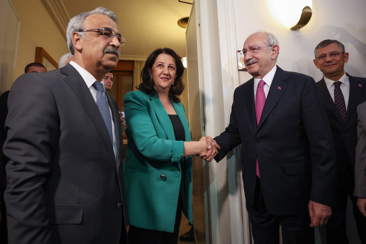 Kılıçdaroğlu HDP liderləri ilə görüşdü - FOTOLAR (YENİLƏNİB)