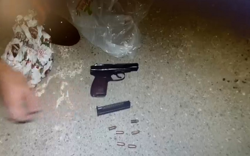 Maşınında qanunsuz “Makarov” gəzdirən şəxs saxlanıldı
