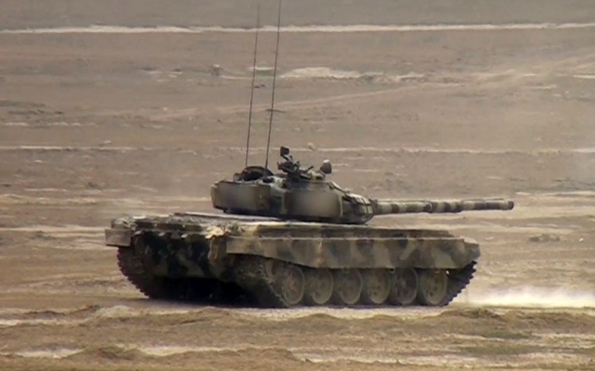 Tank bölmələrimizin təlimindən VİDEO