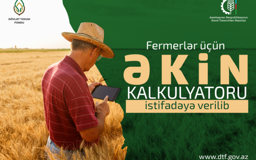 Fermerlər üçün əkin kalkulyatoru istifadəyə verildi