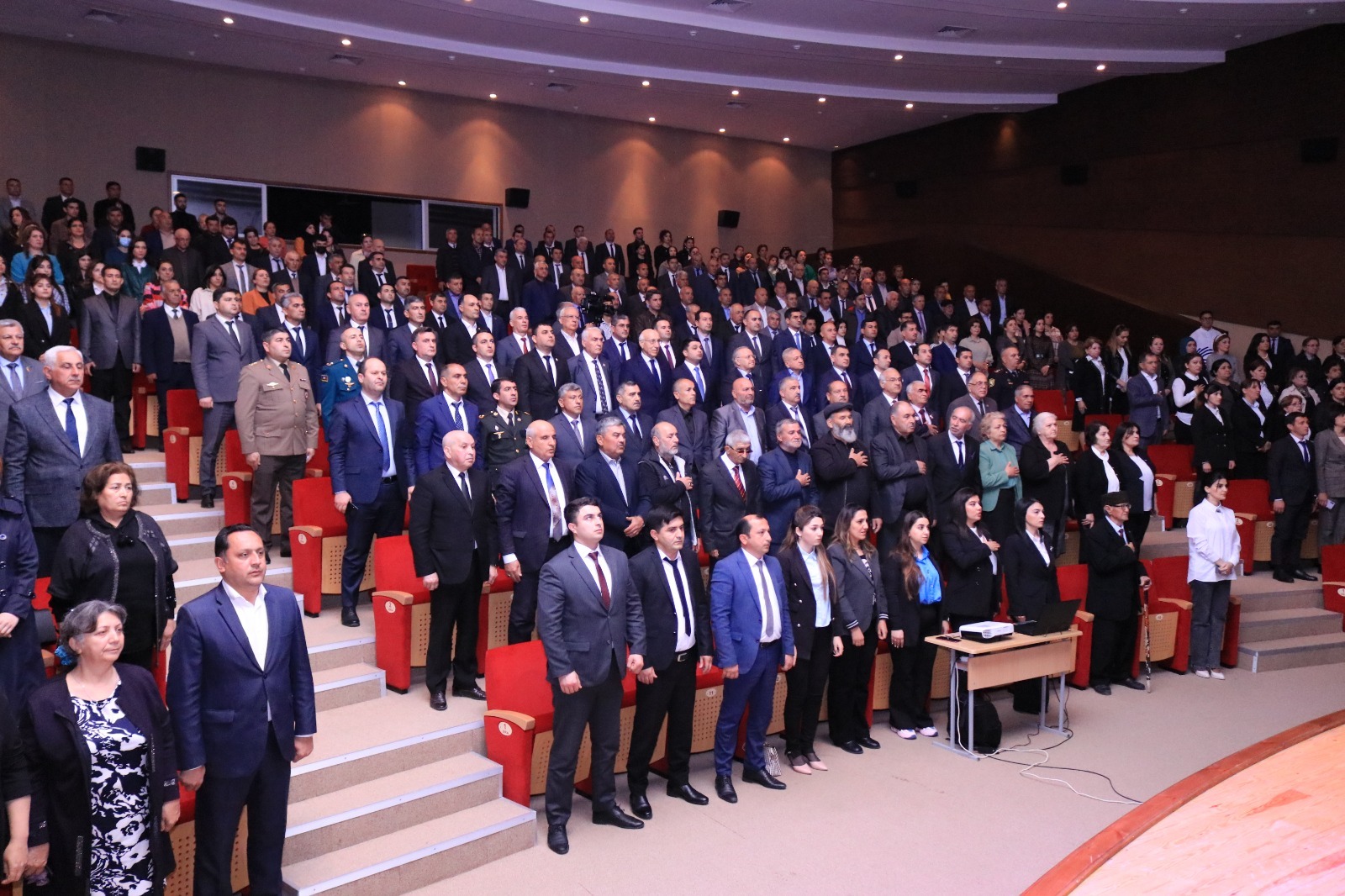Neftçalada Heydər Əliyevlə bağlı konfrans keçirilib - FOTO