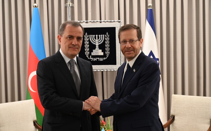 Ceyhun Bayramov İsrail Prezidenti ilə görüşdü - YENİLƏNİB