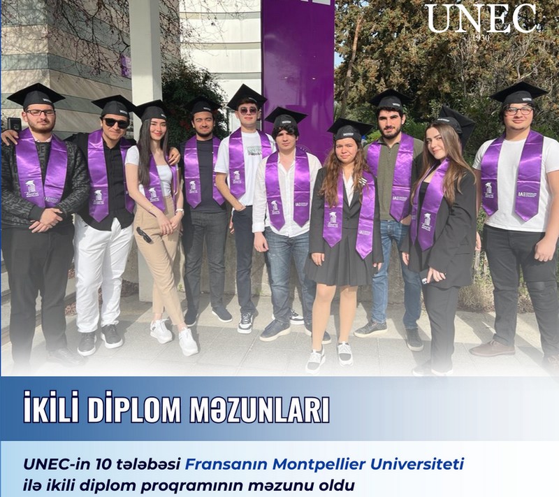 UNEC-in 10 tələbəsi ikili diplom proqramının məzunu oldu